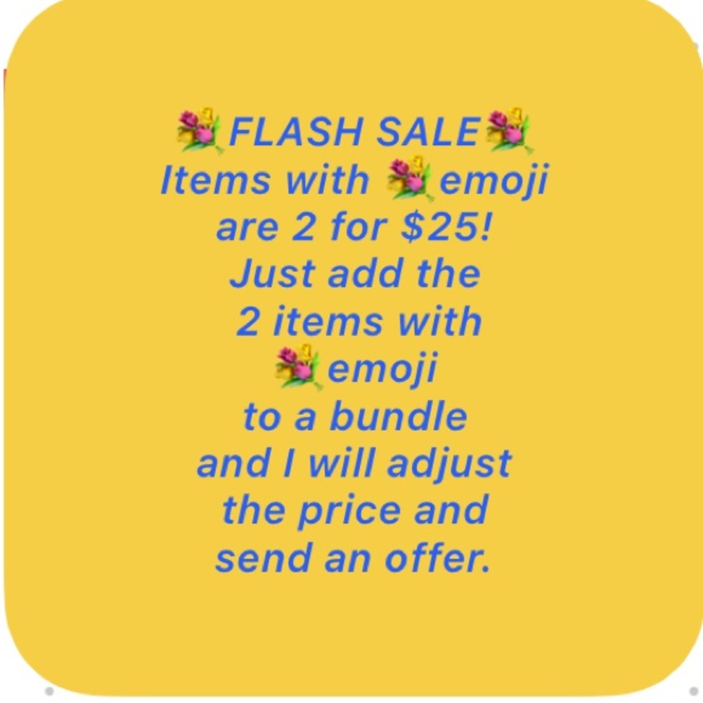 💐Flash Sale 💐2 for $25!